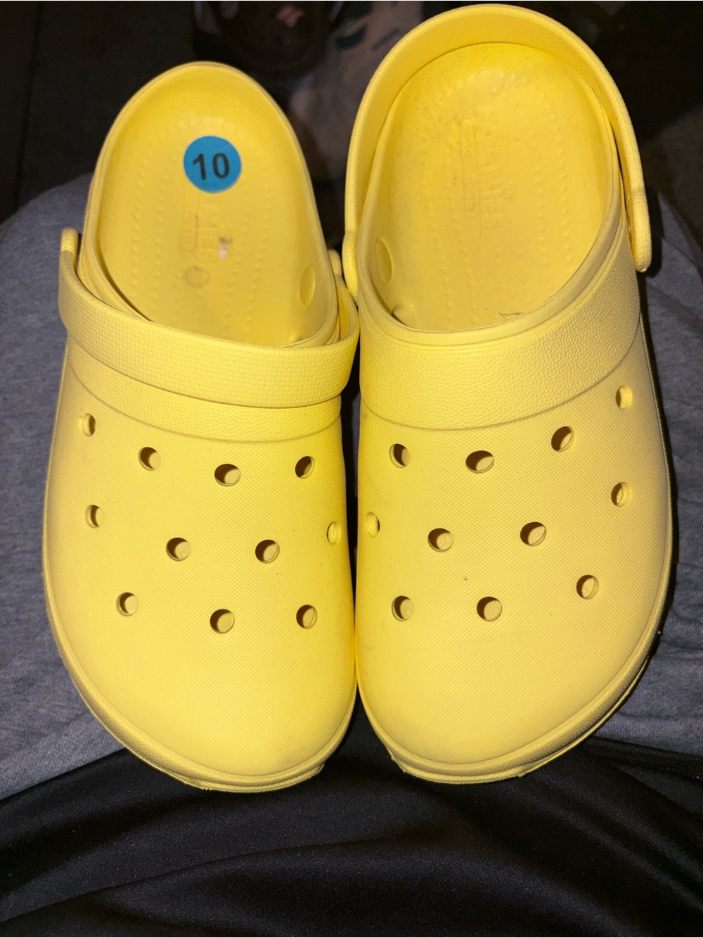 Unbranded women Yellow Slip-On Clogs - Size 10